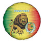 Custom Afro Senegal Football Spare Tire Cover Lions of Teranga - Flag Style