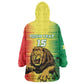 Custom Afro Senegal Football Wearable Blanket Hoodie Lions of Teranga - Flag Style