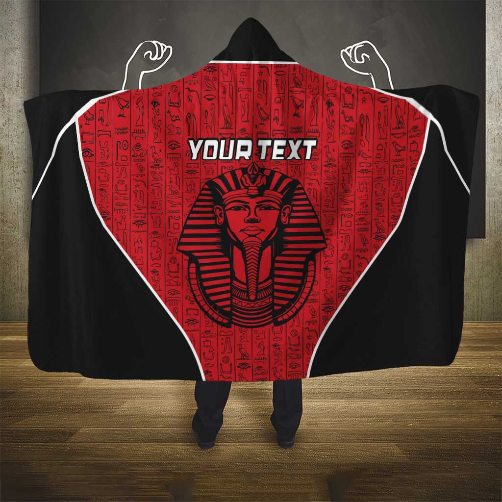 Egypt Football Custom Hooded Blanket Ancient Egypt Style