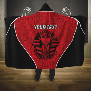 Egypt Football Custom Hooded Blanket Ancient Egypt Style