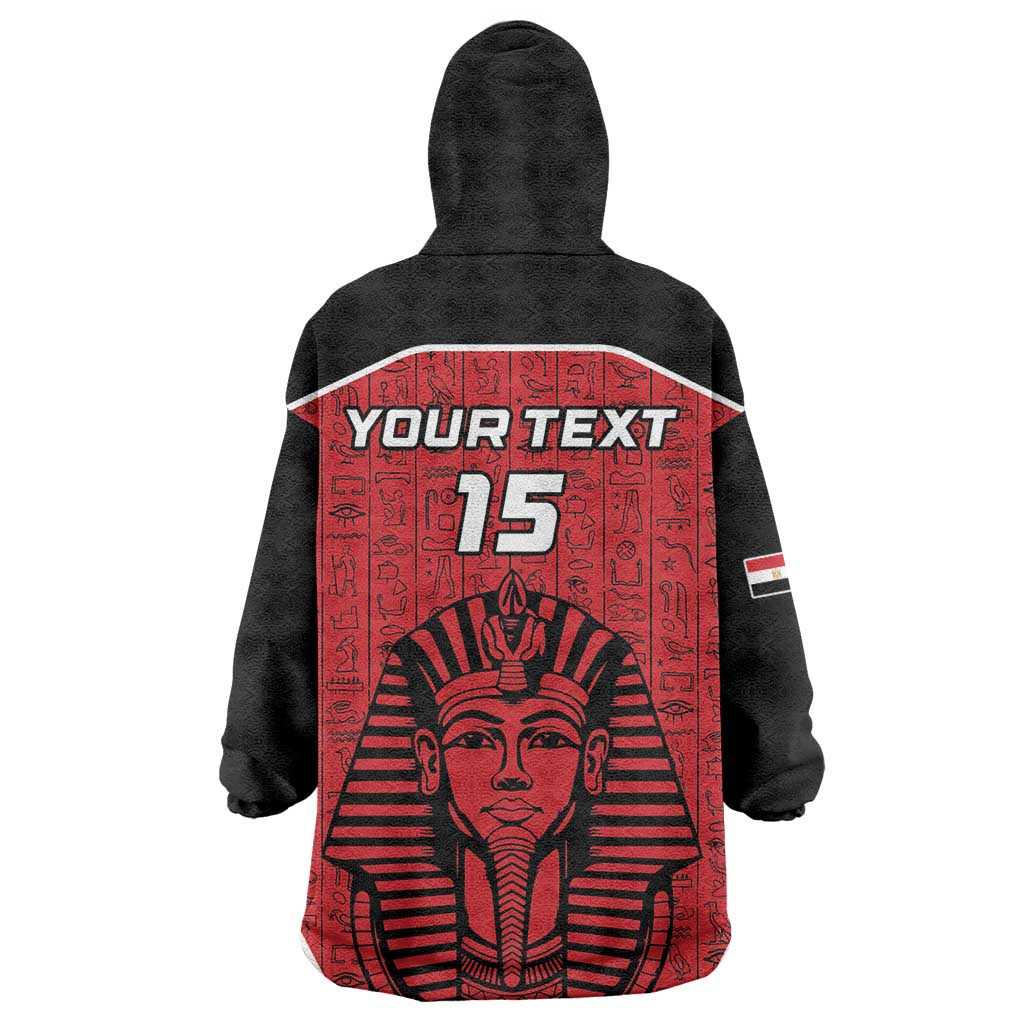 Egypt Football Custom Kid Wearable Blanket Hoodie Ancient Egypt Style