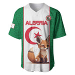 Custom Algeria Football Baseball Jersey Fennec Foxes With Islamic Pattern
