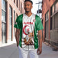 Custom Algeria Football Baseball Jersey Fennec Foxes With Islamic Pattern