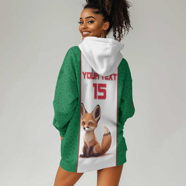 Algeria Christmas Personalized Kid Hoodie Fennec Fox Santa and Traditional Pattern LT9