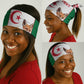 Custom Algeria Football Neck Gaiter Fennec Foxes Islamic Pattern LT15