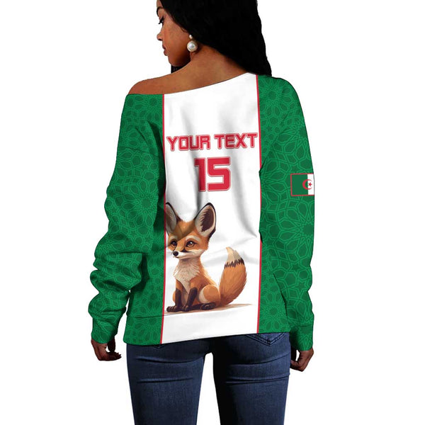 Personalised Afro Benin Off Shoulder Sweater Flag Style - African Pattern LT15 main image 1