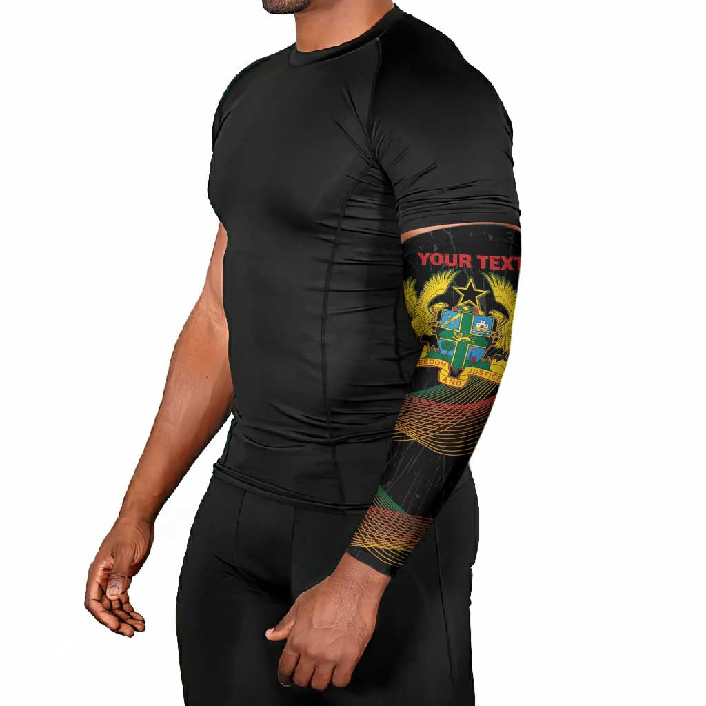 Personalized Ghana Black History Month Arm Sleeves Live It Learn It Make It - African Pride