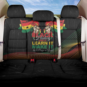Ghana Black History Month Back Car Seat Cover Live It Learn It Make It - African Pride