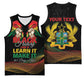 Personalized Ghana Black History Month Basketball Jersey Live It Learn It Make It - African Pride