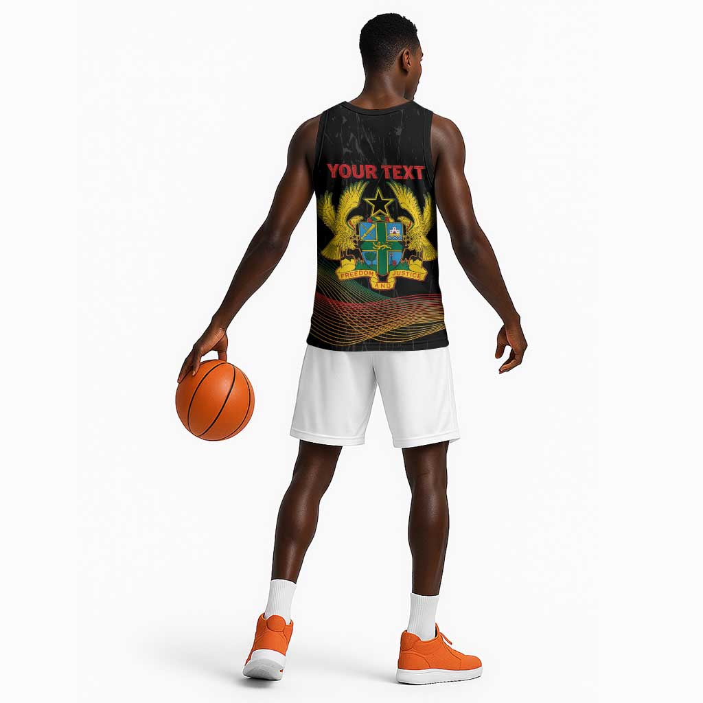 Personalized Ghana Black History Month Basketball Jersey Live It Learn It Make It - African Pride