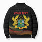 Personalized Ghana Black History Month Bomber Puffer Jacket Live It Learn It Make It - African Pride