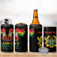 Personalized Ghana Black History Month 4 in 1 Can Cooler Tumbler Live It Learn It Make It - African Pride