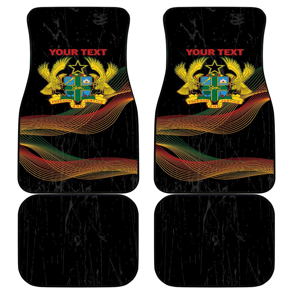 Personalized Ghana Black History Month Car Mats Live It Learn It Make It - African Pride