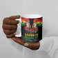 Personalized Ghana Black History Month Ceramic Mug Live It Learn It Make It - African Pride