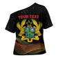 Personalized Ghana Black History Month Cross Shoulder Shirt Live It Learn It Make It - African Pride