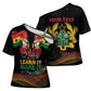 Personalized Ghana Black History Month Cross Shoulder Shirt Live It Learn It Make It - African Pride