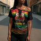 Personalized Ghana Black History Month Cross Shoulder Shirt Live It Learn It Make It - African Pride