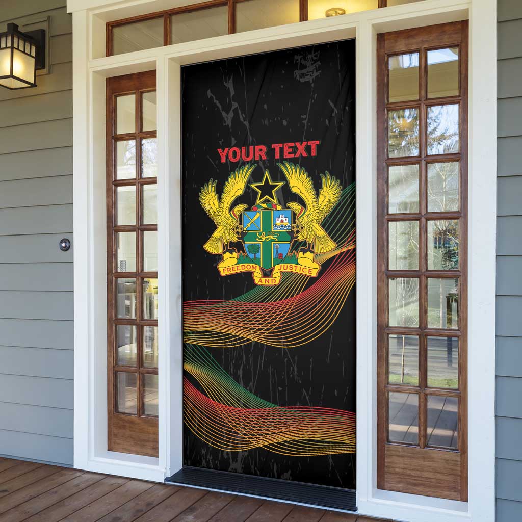 Personalized Ghana Black History Month Door Cover Live It Learn It Make It - African Pride