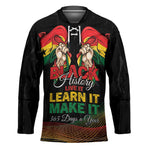 Personalized Ghana Black History Month Hockey Jersey Live It Learn It Make It - African Pride