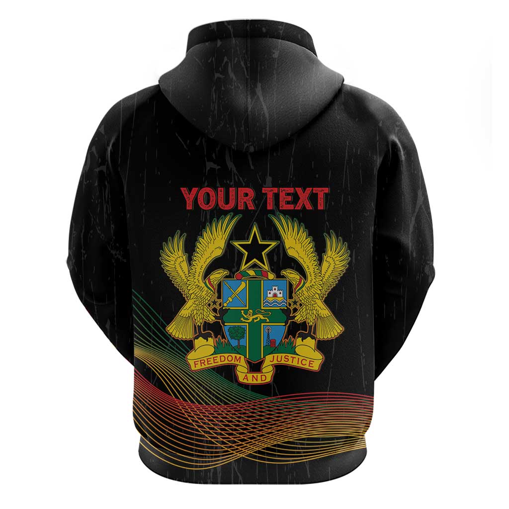 Personalized Ghana Black History Month Hoodie Live It Learn It Make It - African Pride