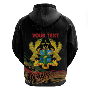 Personalized Ghana Black History Month Hoodie Live It Learn It Make It - African Pride