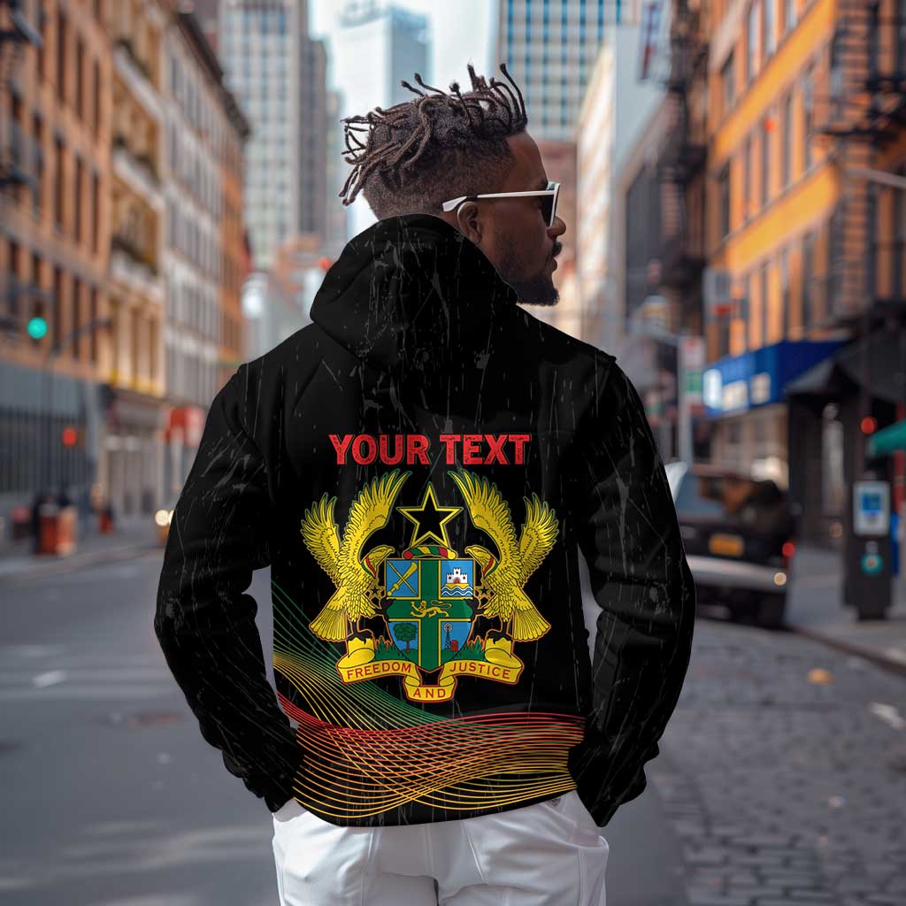 Personalized Ghana Black History Month Hoodie Live It Learn It Make It - African Pride