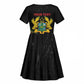 Personalized Ghana Black History Month Kid Short Sleeve Dress Live It Learn It Make It - African Pride