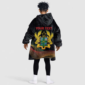 Personalized Ghana Black History Month Kid Wearable Blanket Hoodie Live It Learn It Make It - African Pride