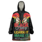 Personalized Ghana Black History Month Kid Wearable Blanket Hoodie Live It Learn It Make It - African Pride