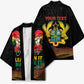 Personalized Ghana Black History Month Kimono Live It Learn It Make It - African Pride