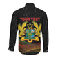 Personalized Ghana Black History Month Long Sleeve Button Shirt Live It Learn It Make It - African Pride