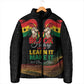 Personalized Ghana Black History Month Padded Jacket Live It Learn It Make It - African Pride