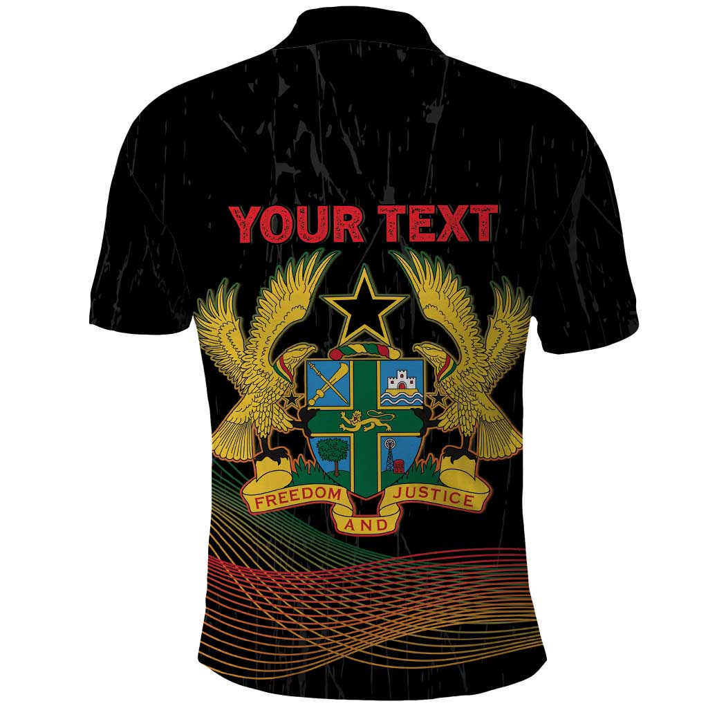 Personalized Ghana Black History Month Polo Shirt Live It Learn It Make It - African Pride