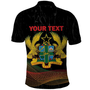 Personalized Ghana Black History Month Polo Shirt Live It Learn It Make It - African Pride