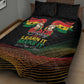Ghana Black History Month Quilt Bed Set Live It Learn It Make It - African Pride