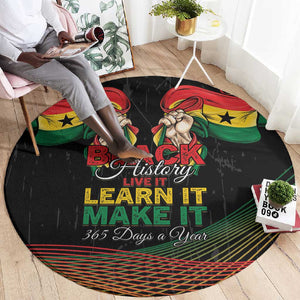 Ghana Black History Month Round Carpet Live It Learn It Make It - African Pride