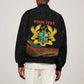 Personalized Ghana Black History Month Sleeve Zip Bomber Jacket Live It Learn It Make It - African Pride