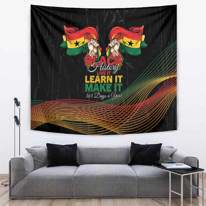 Ghana Black History Month Tapestry Live It Learn It Make It - African Pride