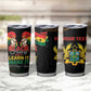 Personalized Ghana Black History Month Tumbler Cup Live It Learn It Make It - African Pride