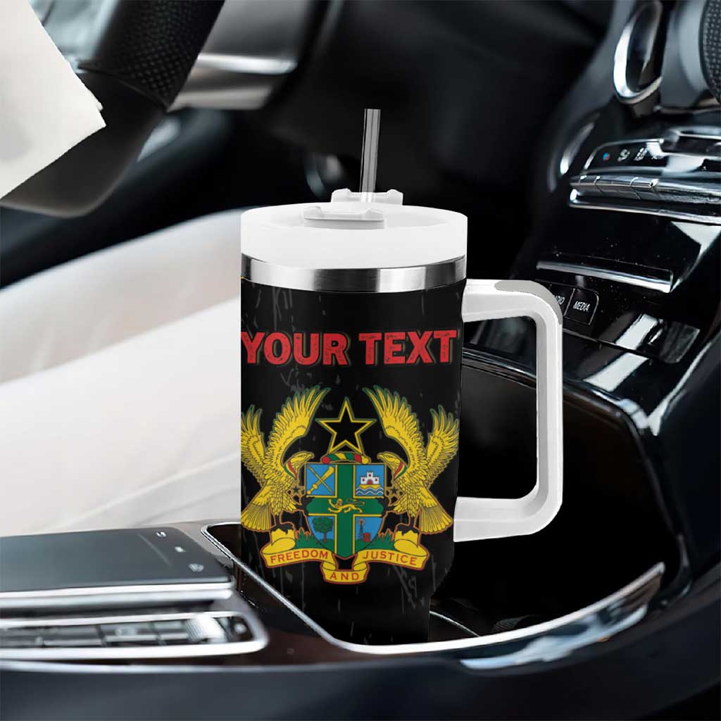 Personalized Ghana Black History Month Tumbler With Handle Live It Learn It Make It - African Pride