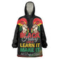 Personalized Ghana Black History Month Wearable Blanket Hoodie Live It Learn It Make It - African Pride