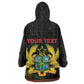 Personalized Ghana Black History Month Wearable Blanket Hoodie Live It Learn It Make It - African Pride
