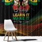 Ghana Black History Month Window Curtain Live It Learn It Make It - African Pride