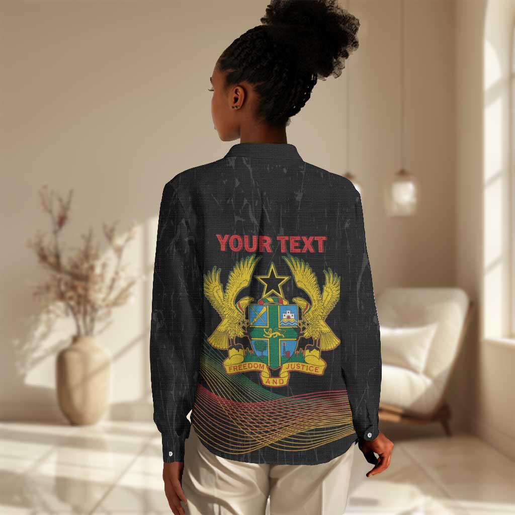 Personalized Ghana Black History Month Women Casual Shirt Live It Learn It Make It - African Pride