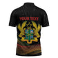 Personalized Ghana Black History Month Zipper Polo Shirt Live It Learn It Make It - African Pride