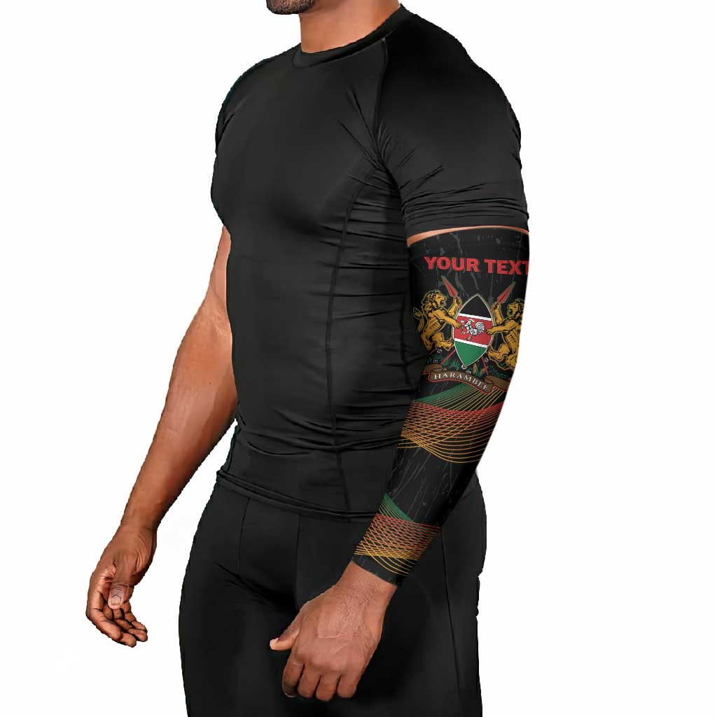 Personalized Kenya Black History Month Arm Sleeves Live It Learn It Make It - African Pride