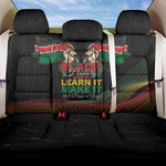 Kenya Black History Month Back Car Seat Cover Live It Learn It Make It - African Pride
