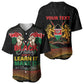 Personalized Kenya Black History Month Baseball Jersey Live It Learn It Make It - African Pride