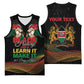 Personalized Kenya Black History Month Basketball Jersey Live It Learn It Make It - African Pride
