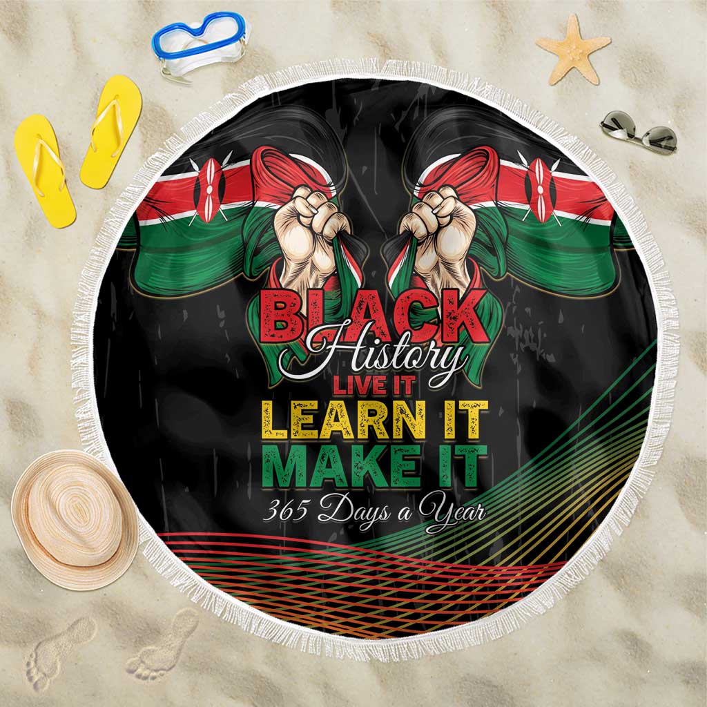 Kenya Black History Month Beach Blanket Live It Learn It Make It - African Pride